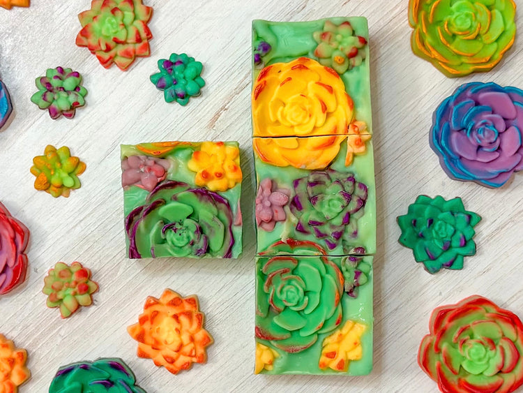 Mini Succulent Love Soap